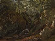 John Frederick Kensett Catskill Waterfall oil painting